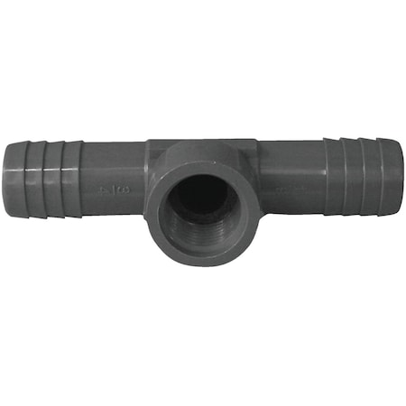 Boshart 3/4 In. x 3/4 In. x 1/2 In. FIP Combination Polypropylene Insert Tee UPVCFRT-070705